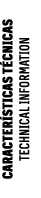 CARACTER STICAS T CNICAS TECHNICAL INFORMATION