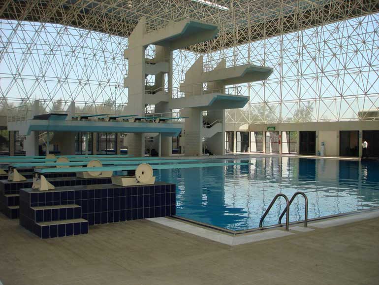gres aragon piscina gres extrusionado klinker porcelanico instalaciones deportivas centro alto rendimiento mexico - Piscina deportiva