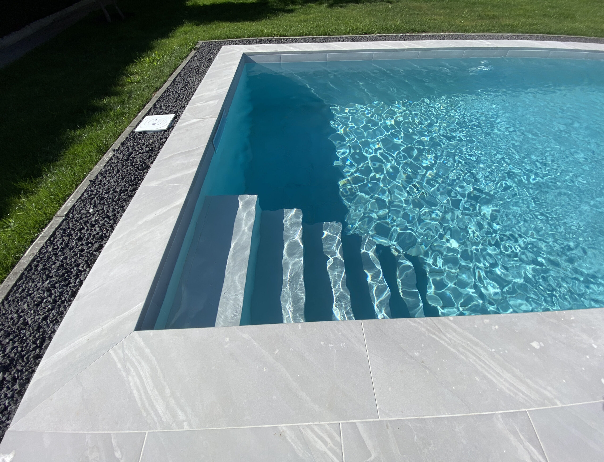 built-in stairs for pools