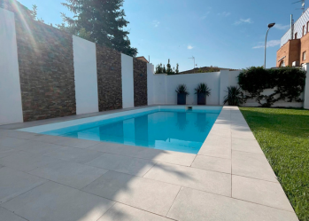 Private Pool Beach Project in Alcañiz with Urban Gray