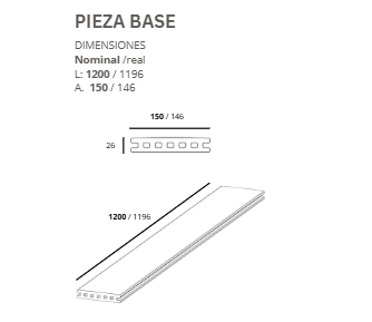 pieza base aradeck 1 - Suelo técnico