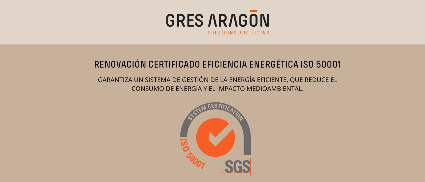 Rinnovo della certificazione ISO 50001 sulla gestione energetica negli stabilimenti di GRES ARAGÓN e Faveker a dimostrazione del loro impegno a favore dell’efficienza energetica e della sostenibilità.