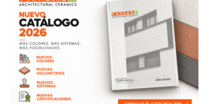 Cover of Gres Aragón’s new FAVEKER 2026 catalogue for ventilated façade solutions